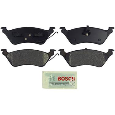 Imagem de BOSCH BE858 Conjunto de pastilhas de freio a disco semimetálico azul - compatível com Chrysler Town & Country, Voyager; Dodge Caravan, Grand Caravan; TRASEIRA