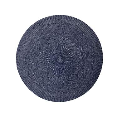 Imagem de JOGO AMERICANO REDONDO CROCHET AZUL MARINHO