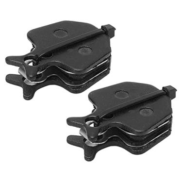 Imagem de Pastilhas de freio de bicicleta, pastilhas de freio a disco placa traseira MTB fibra de cobre de aço de baixo ruído para ciclismo
