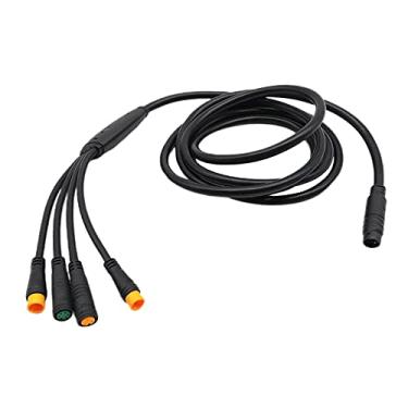 Imagem de Newmind Fio de extensão 1T4 para sensor de sensor de bicicleta elétrico para sensor de velocidade de bicicleta elétrico Sensor de velocidade Cabo de freio Dividido