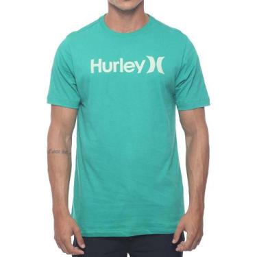Imagem de Camiseta Hurley O&O Solid Masculina Turquesa