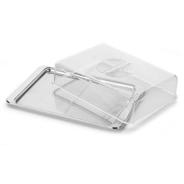 Imagem de Porta frios inox com divisória e tampa acrílico pop - Forma