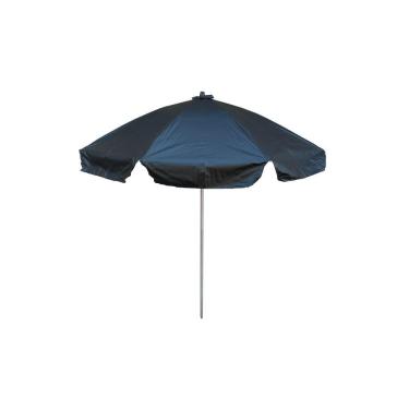 Imagem de Guarda Sol Preto Liso 1,80 Ø C/ Abas Em Alumínio Reforçado - Praia Pesca Piscina