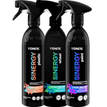 Imagem de Kit Vitrificador de plasticos pintura rodas motor Sinergy Plastic Wheel Paint Vonixx