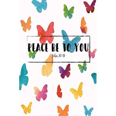 Imagem de Peace Be to You: Bible Verse Quote Cover Composition Notebook Portable