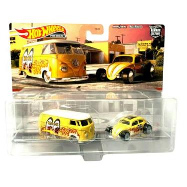 Imagem de Hot Wheels Car Culture Mooneyes T1 Panel Bus & Custom Beetle - Mattel