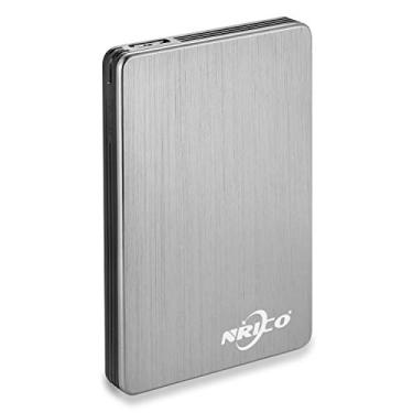 Imagem de NRICO Disco rígido externo portátil de 500 GB, USB 3.0, HDD de 2,5 polegadas, compatível com PC, Mac, desktop, PS4 (500 GB, cinza)