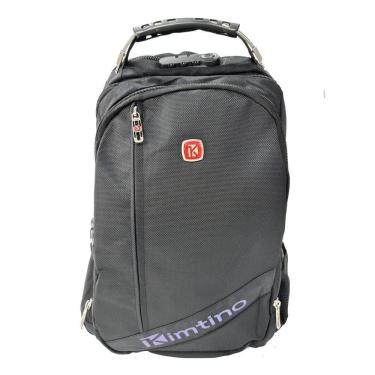 Imagem de Mochila Casual 18" Notebook Trava Cadeado - Preto- Kimtino