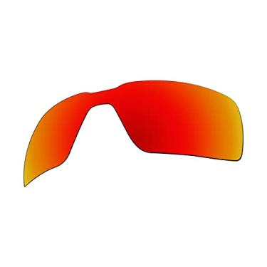 Imagem de EZReplace Lentes de reposição com óculos de sol Oakley Probation (lentes polarizadas) – Serve para armação Oakley Probation (vermelho fogo)