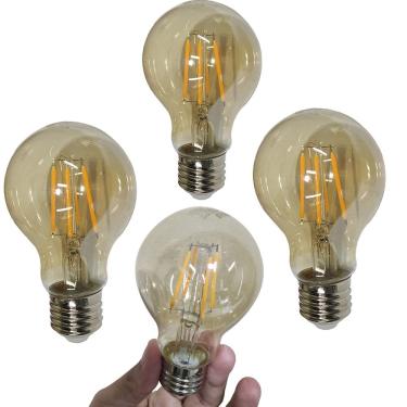 Imagem de Lampada Led 30W Multifilamento Vintage Kit 4 Uni Retro Decoraçao Iluminaçao Casa Quarto Sala Cozinha Garagem Varanda