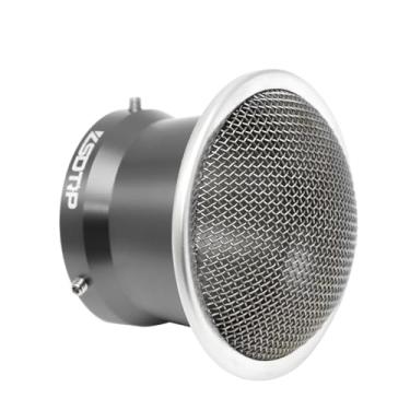 Imagem de ZSDTRP Carburador 55 mm Velocity Stack Filtro de limpeza de ar curto liga de alumínio com malha SUS304 para PWK 32-34 mm Carb Moped Pit Dirt Bike ATV Scooter (titânio, 55 mm curto)