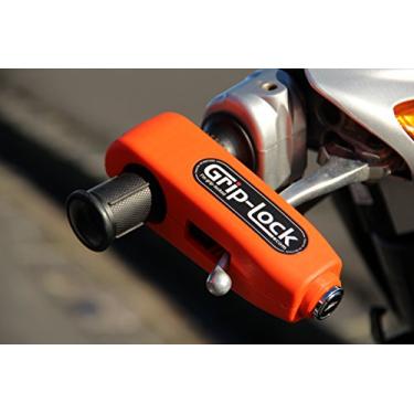 Imagem de Grip-Lock Trava de segurança para motocicleta e scooter - laranja