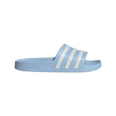 Imagem de adidas Unissex-adulto Adilette Aqua, Azul/Zero Metálico/Zero Metálico, 9 Women/8 Men