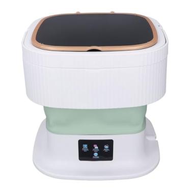 Imagem de Mini Lavadora de Roupas, Máquina de Lavar Portátil de Limpeza Profunda Com Mangueira de Drenagem para Roupas íntimas de bebê (Verde)