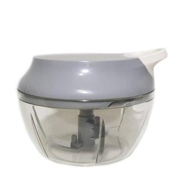 Imagem de Mini Triturador Manual  Cinza 400Ml Importado Mixx Import, Cinza, Plás