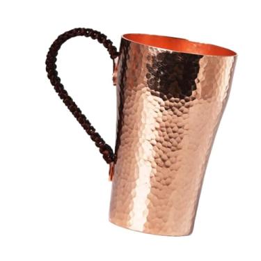 Imagem de DimyFew Caneca de Cobre, Caneca de Cobre Puro, 400ml, Caneca de água de Cobre Multifuncional, Caneca Moscow Mules para água Quente E Fria em Restaurante, martelado