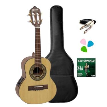 Imagem de Cavaquinho Eletroacústico Giannini Raiz Cs1 Cedr Eq Ns Kit