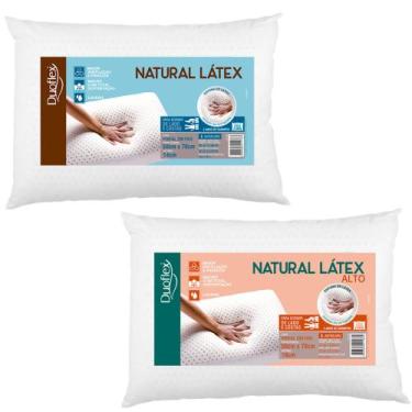 Imagem de 2 Travesseiros Látex Lavavél - Capa removível - Duoflex