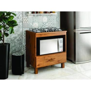 Imagem de Balcão Multiuso para Cozinha Rustico - Móveis MPO