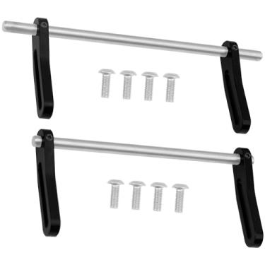 Imagem de ShareGoo Aluminum Front Rear Bumper Adjustable Crawler Bumpers Compatible with 1/10 Axial SCX10 Traxxas TRX4 Gspeed Power Wagon Body Chassis RC Crawler (Black)