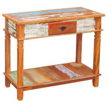 Imagem de Aparador Rústico 1m 1 Gaveta 1 Prateleira em Madeira de Demolição Pero