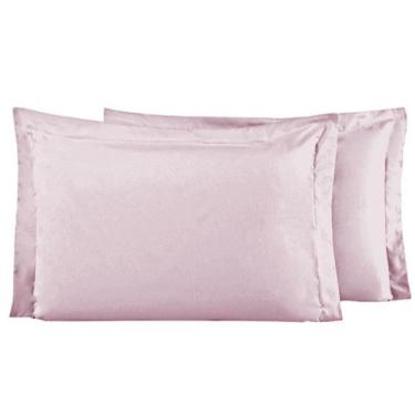 Imagem de Kit com 2 Fronhas De Aba 600 Fios Egípcios Percal - Casa Armazém, Rosa