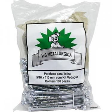 Imagem de Parafuso Telha 110X5/16 Kit Ved C/100 Ws - JOMARCA