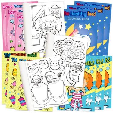 Imagem de Livro de Colorir ArtCreativity Dental - 20 Pacotes (5x7) para Crianças