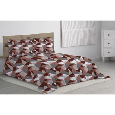 Imagem de Colcha Cobre Leito King Size 3 Pçs Piquet Favinho (MOSAICO TABACO)