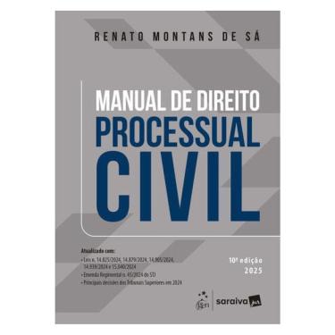 Imagem de Manual De Direito Processual Civil - 10ª Edição 2025