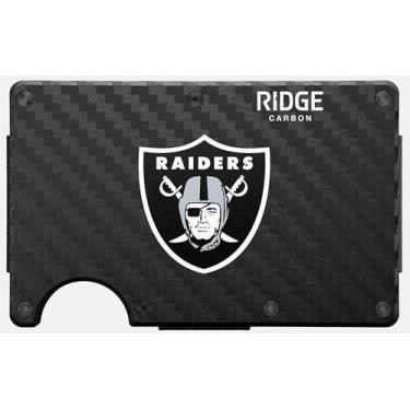 Imagem de The Ridge NFL Edition, carteira masculina minimalista de metal de alumínio – bloqueio RFID, elástico, bolso frontal fino para cartão de crédito com alça para dinheiro e um clipe de dinheiro adicional