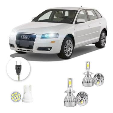 Imagem de Kit Lampadas Led Audi A3 2009 2013 H7 H7 20000lm - V10, Branco