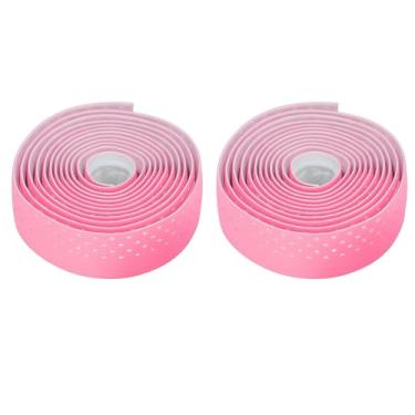 Imagem de Fita do Guidão de Bicicleta de Estrada, 2pcs Biciche Fita Anti -Slip Han Hanking Fita de Fita de Barrilhas de Ciclismo para Passeio Confortável (Rosa)