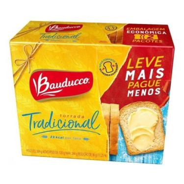 Imagem de Kit c/ 3 Torrada Tradicional Bauducco 284g