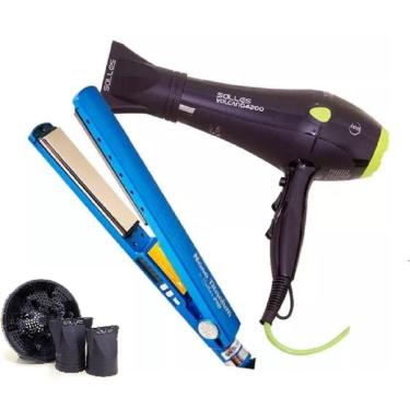 Imagem de Prancha Pro nano Titanium e Secador Volcano 4200 Salles 220v