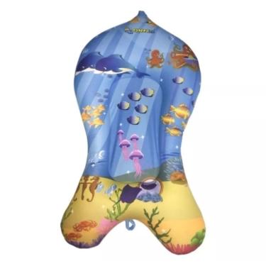 Imagem de Almofada Para Banho Bebê Banheira Sapeca Mar Azul