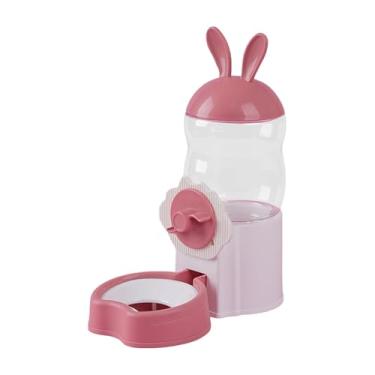 Imagem de WeiLaiKeQi Bebedouro para cães e gatos, bebedouro prático para pendurar, para coelhos, ouriços, galinhas, codornas e chinchilas, Rosa