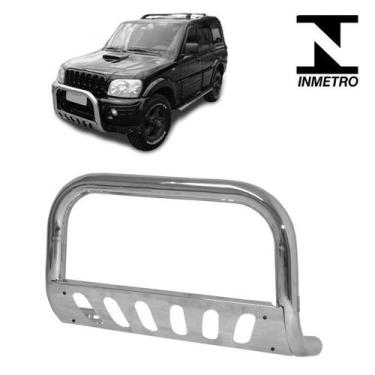 Imagem de Parachoque Quebra Mato SUV 2008 2009 2010 2011 Chapa Cromado - CCF