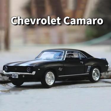 Imagem de Carro De Brinquedo Chevrolet Camaro De Liga Metálica Para Meninos, Com