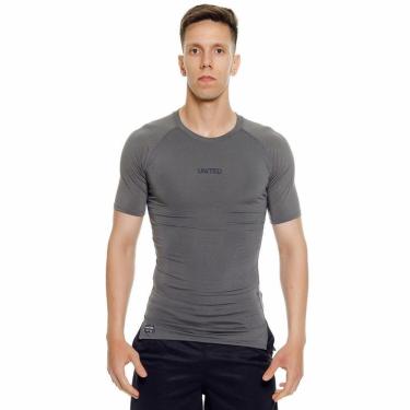 Imagem de Camiseta United performance de compressão térmica Manga Curta Proteção Solar UV 50+-Masculino