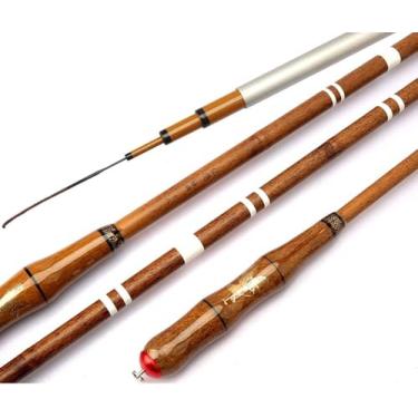 Imagem de Vara De Pesca De 2,7-6,3 M, Vara De Pesca Telescópica De Imitação De Bambu, Poste De Pesca De Seção Longa Leve E Dura De Alto Carbono, 6.3m