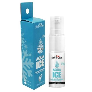 Imagem de Aqua Ice Loção para Massagem com Silicone 12ml - hot flowers
