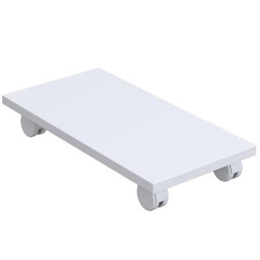 Imagem de Suporte Para Cpu Com Rodízios Cyber L03 - Lyam Decor, Branco