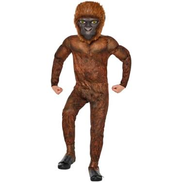 Imagem de InSpirit Designs Godzilla vs. Kong Kids King Kong Jumpsuit Costume | Officially Licensed | Theatrical Outfit- M