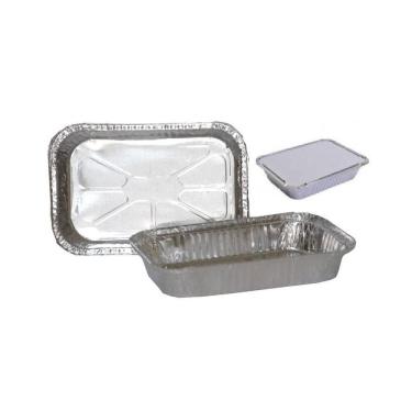 Imagem de Bandeja Alumínio M150 850Ml Com Tampa Manual Mello