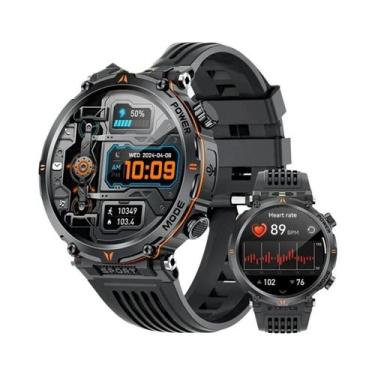 Imagem de Relógio Inteligente Esportivo Militar Masculino, 1.7 Polegadas, Bússol