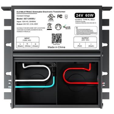 Imagem de Driver de LED regulável 60W 24V Triac/ELV/MLV para LED Strip Light - I