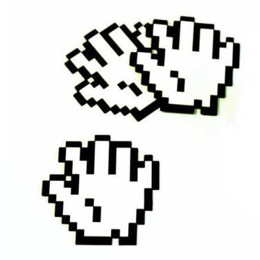 Imagem de Porta Copos Mãozinha 8 Bit