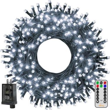 Imagem de Luzes de Natal Ollny 400LED 40m com temporizador 8 modos Cool White