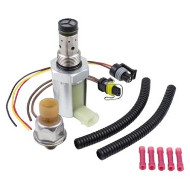 Imagem de DriveFix Regulador de pressão injetor de válvula IPR com sensor ICP e trança de fio para Ford E-350 E-450 F-650 F-750 Excursion F-250 F-350 F-450 F-550 Super Duty para International 3200 4200 6.0L V8